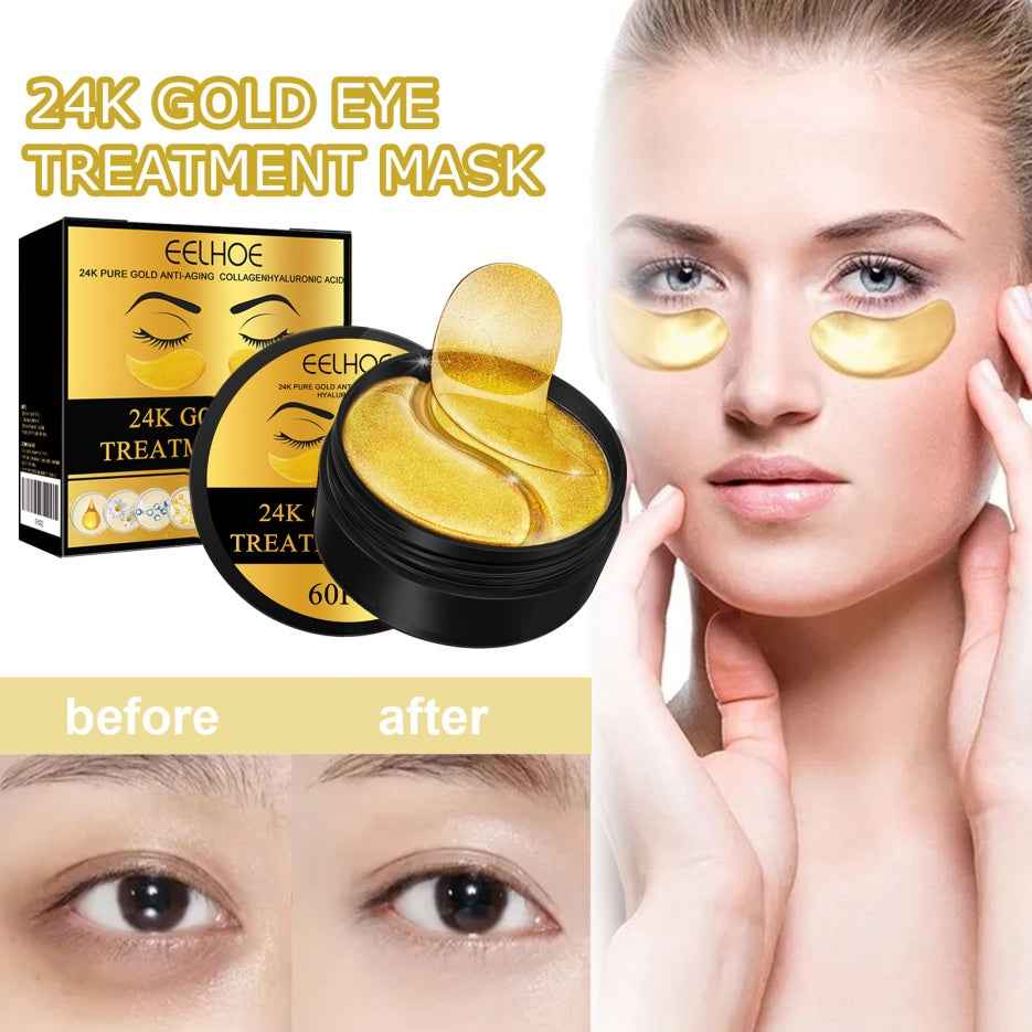 24K Gold Under-Eye Masks – 60 pcs