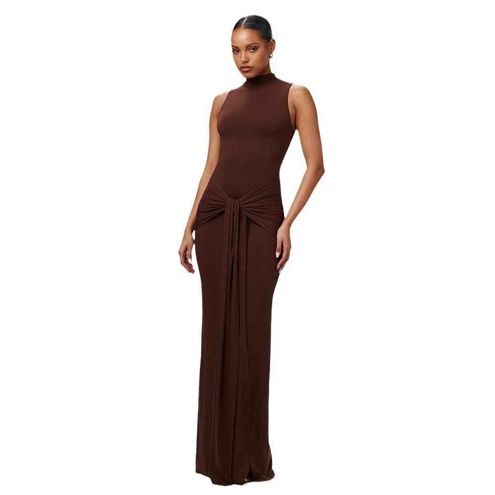 Women's Sleeveless High-Waist Bandage Bodycon Dress