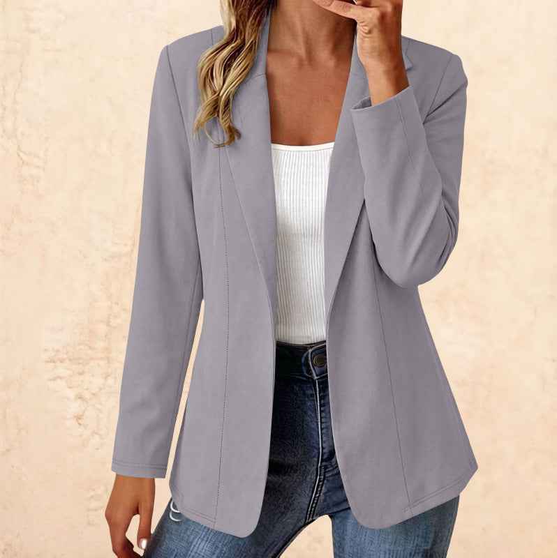 Long Open-Front Blazer – Slim Fit Coat | 8 Colours