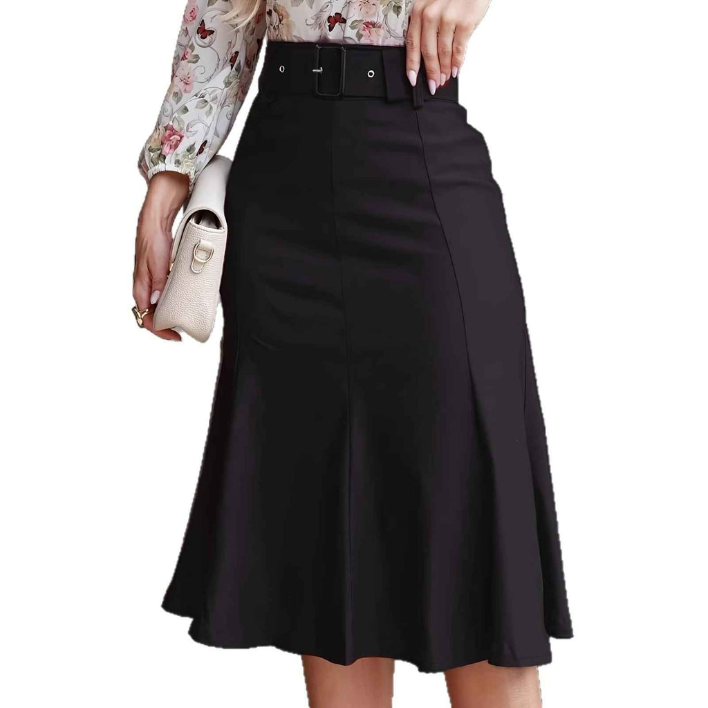 Fashionable Elegant And Minimalist High-waisted Mermaid Skirt That Covers The Hips