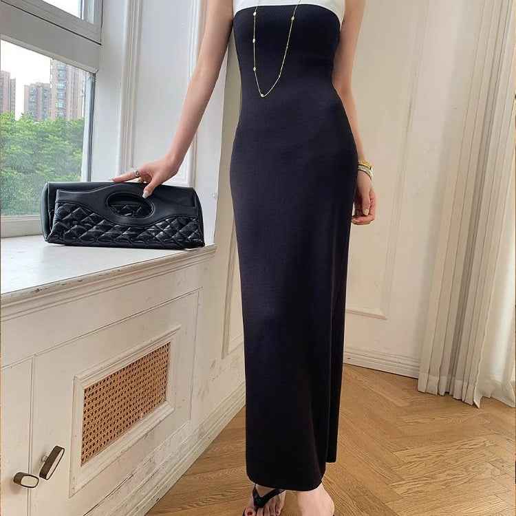 Knitted Bodycon Sleeveless Dress – Slim Fit Elegance