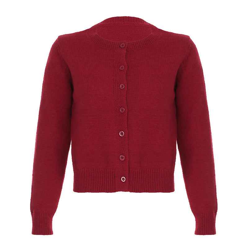 Women's Rabbit Fur Knit Button Cardigan — 4 Colours, S–L
