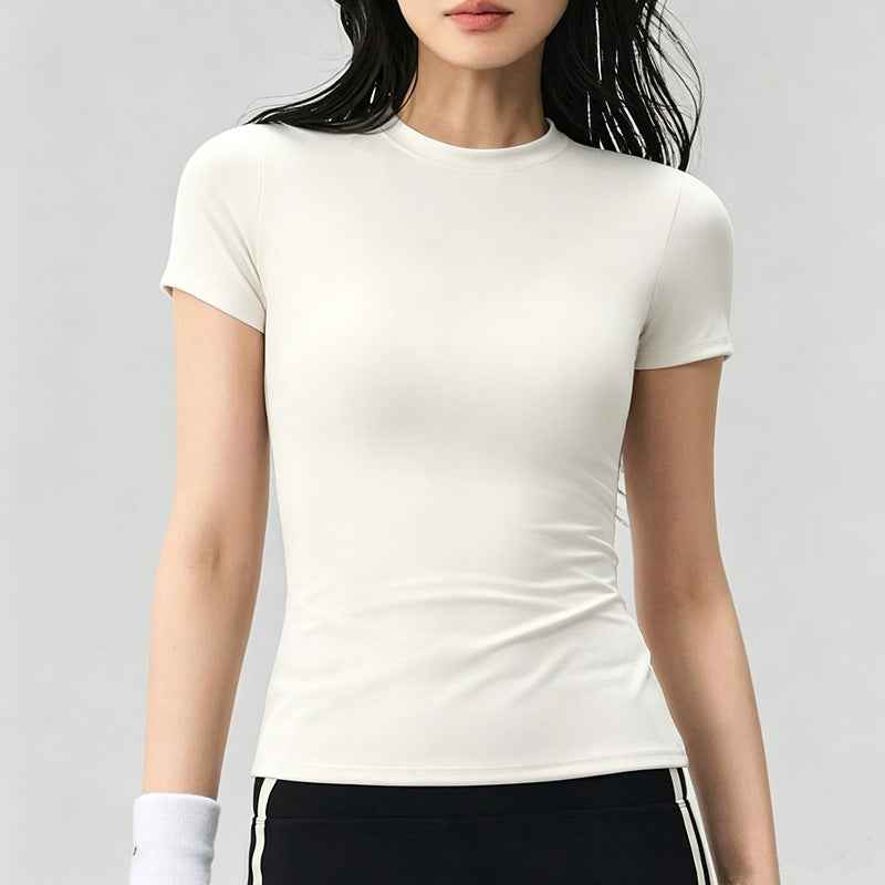 Womens Tightfitting Short Sleeve Yoga Top