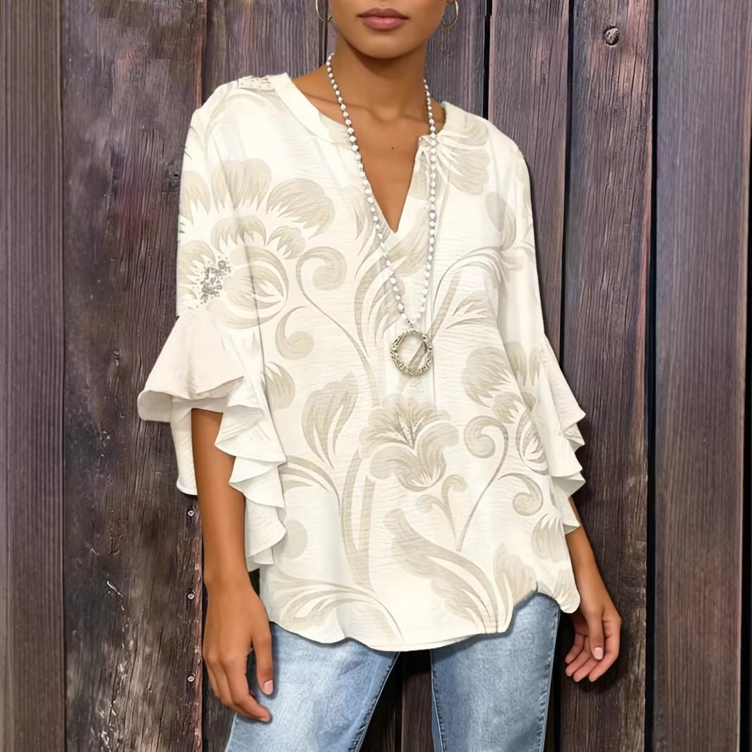 3D Print Ruffled Sleeve T-Shirt