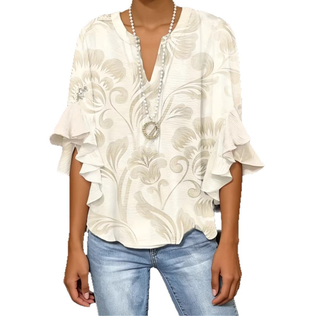 3D Print Ruffled Sleeve T-Shirt