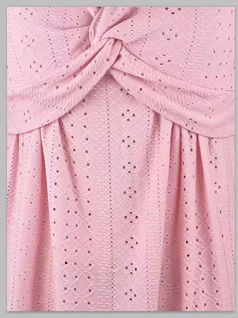 Loose-Fit Round Neck Short Sleeve Top