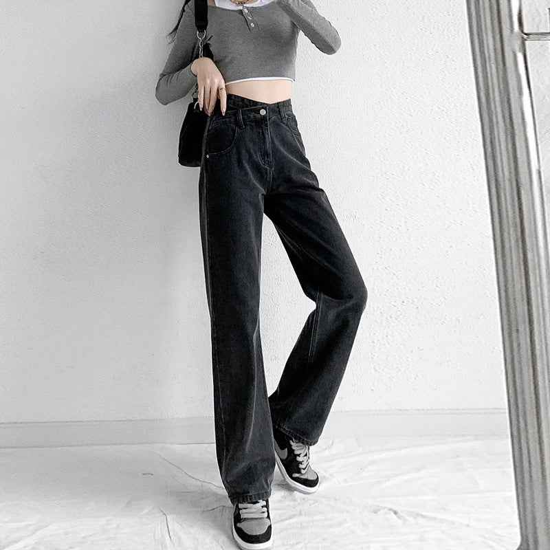 High-Waist Straight-Leg Cotton Jeans — 4 Washes, S–2XL