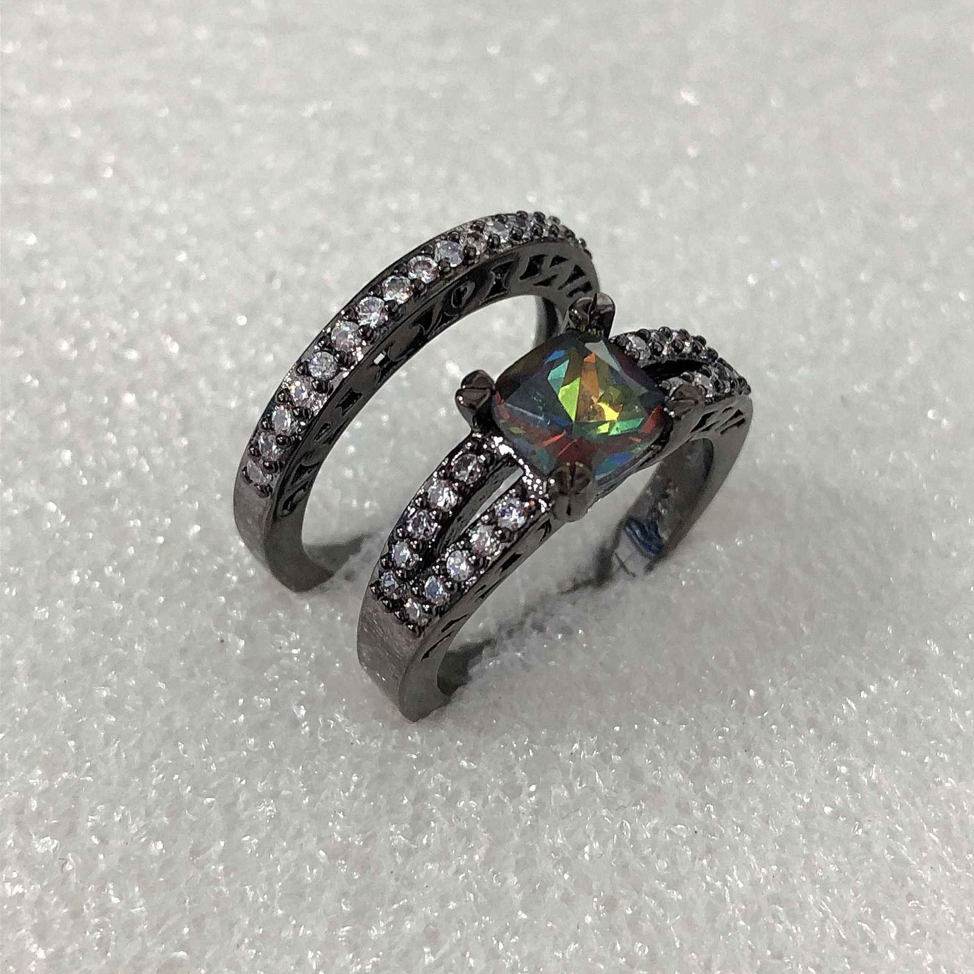 Copper Zircon Minimalist Ring