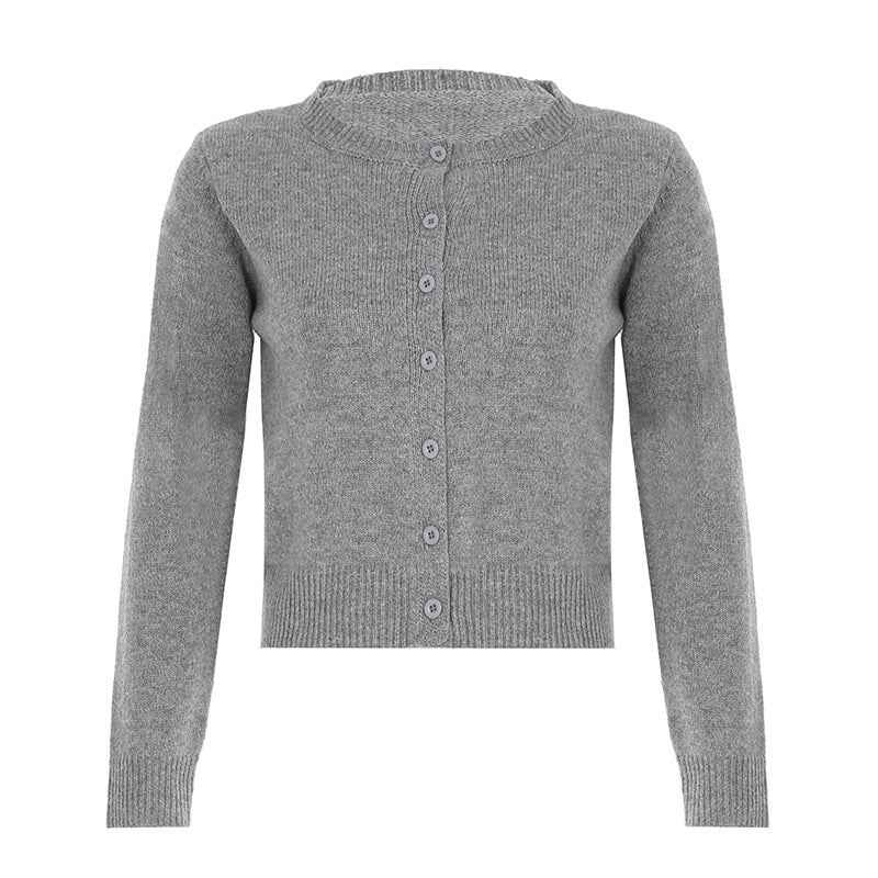 Women's Rabbit Fur Knit Button Cardigan — 4 Colours, S–L