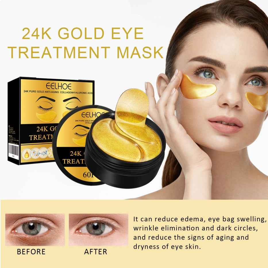 24K Gold Under-Eye Patches – 60 Pairs