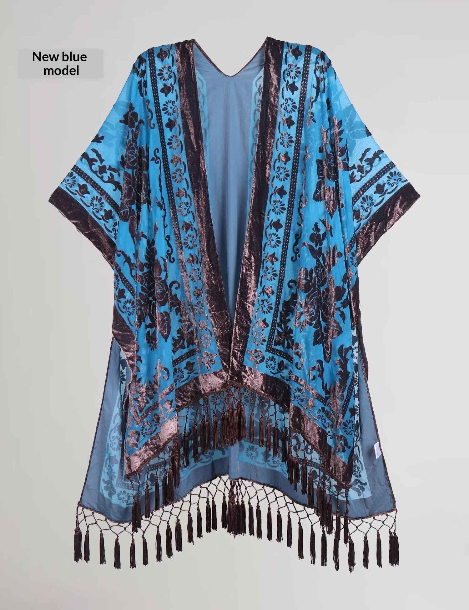 Bohemian Fringed Shawl – Handmade Long Wrap, 19 Colors