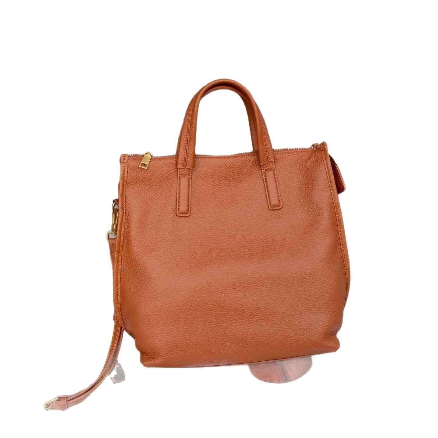 Top-grain Leather Versatile Tote Bag For Women