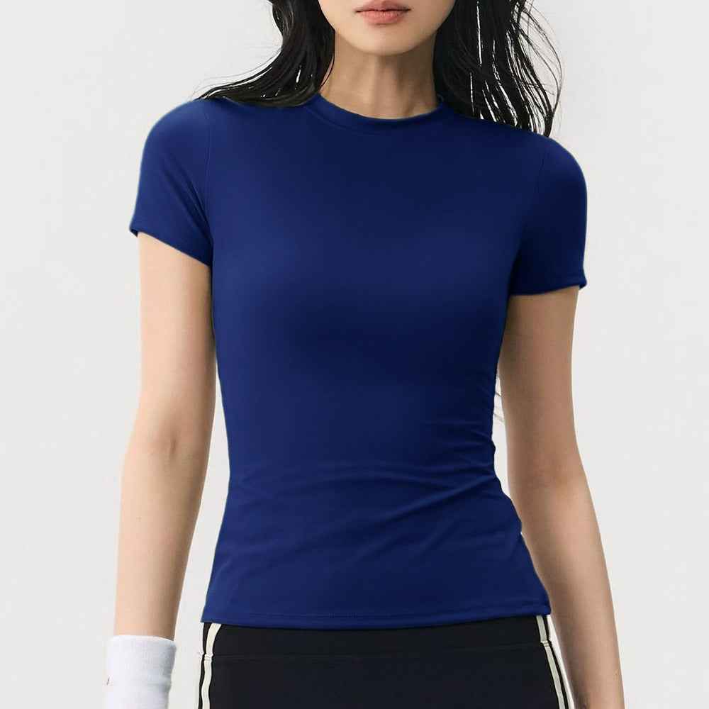 Womens Tightfitting Short Sleeve Yoga Top