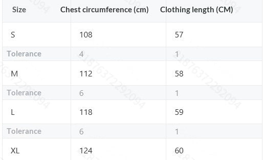 Women's Colour-Block Striped Knit Sweater - S to XL chest circumference and length chart