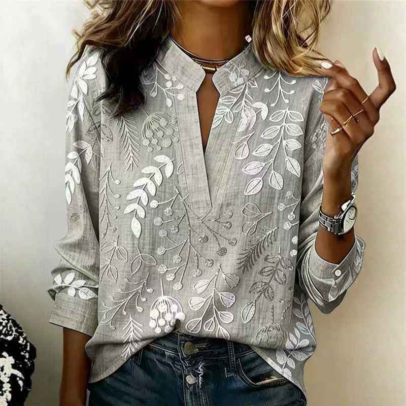 Pullover Versatile Spring Summer Long-sleeve Blouse Top