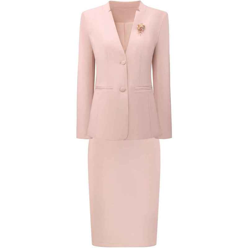Fashionable And Elegant Long-sleeved Skirt And Jacket Set