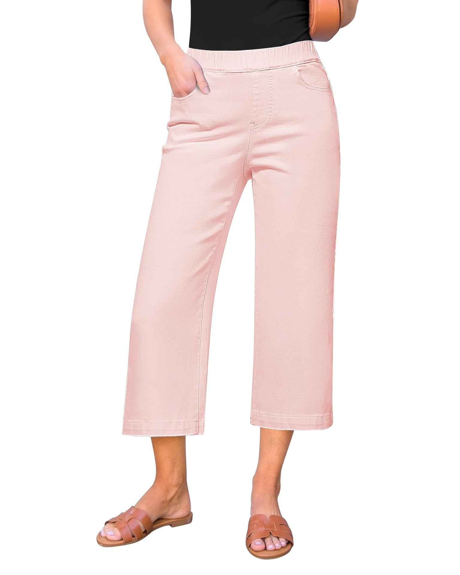 Women's High-Waist Straight-Leg Patchwork Cotton Denim Jeans