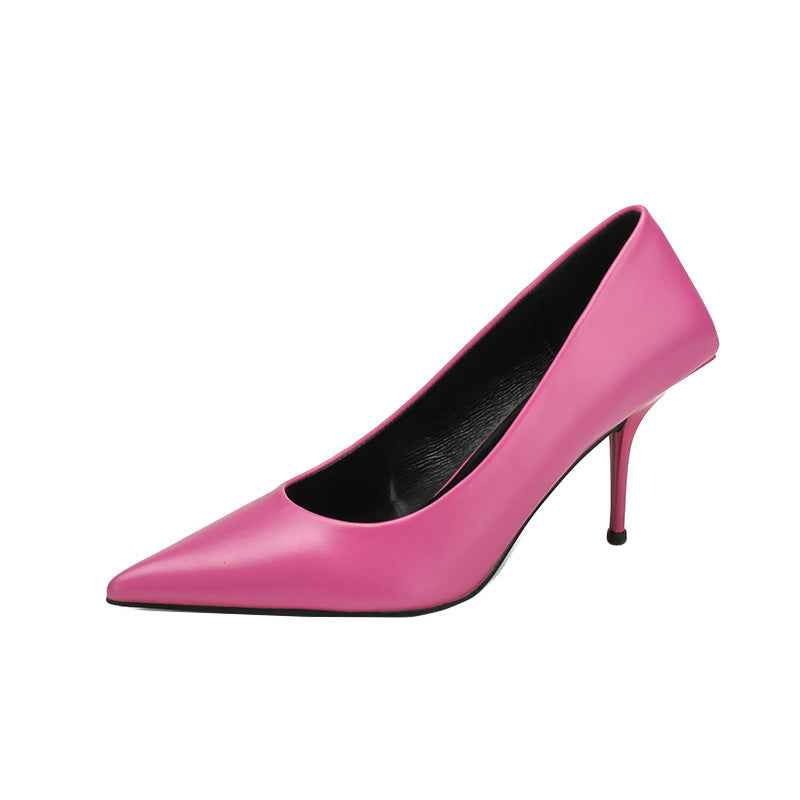 Pointed-Toe Stiletto Pumps – Slip-On High Heels
