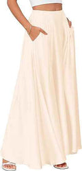 New Elegant Solid-color Pocket Skirt For Women