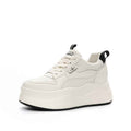 Platform Wedge Sneakers – Hidden Heel Lace-Up