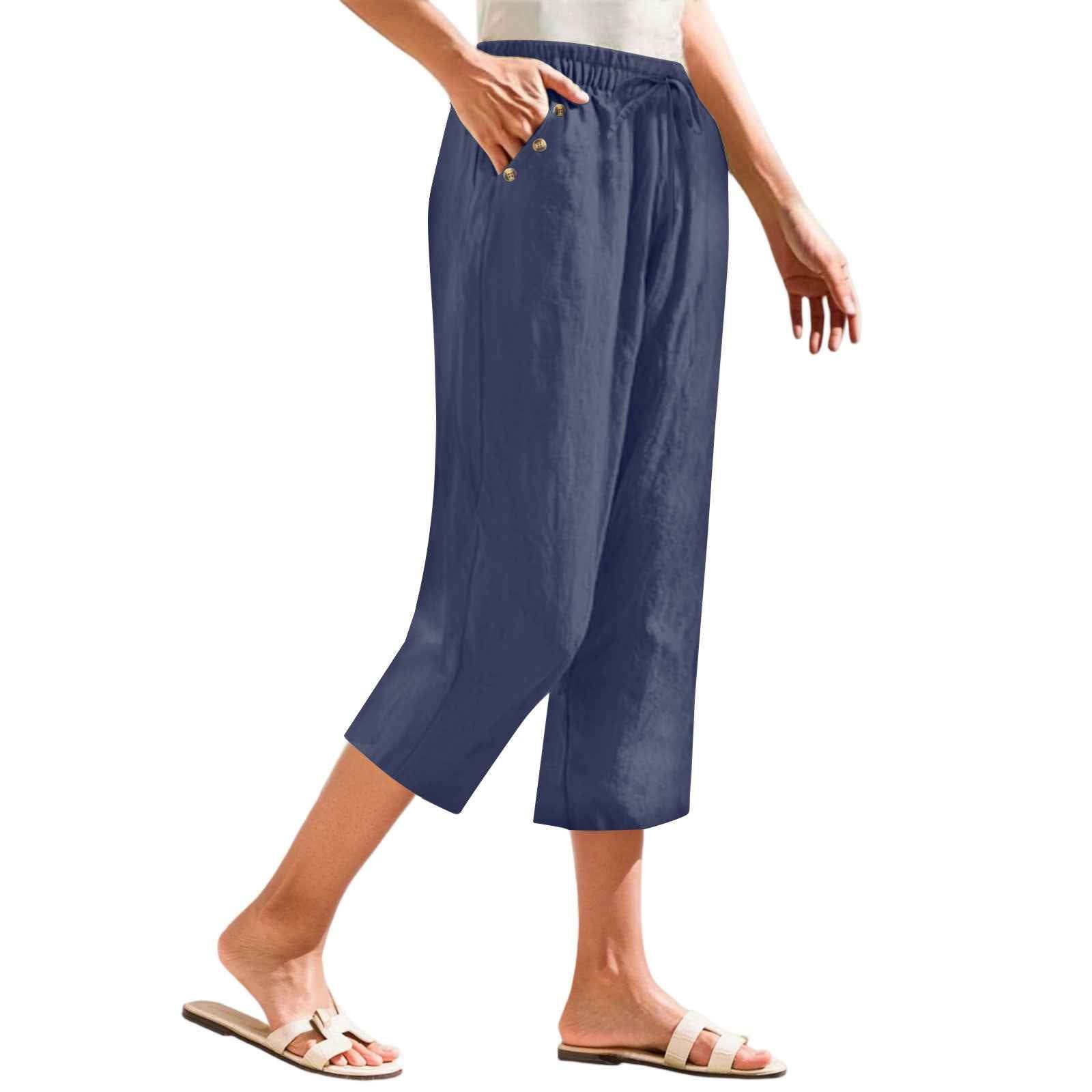 Solid-color Versatile Loose-fit Figure-flattering Lightweight