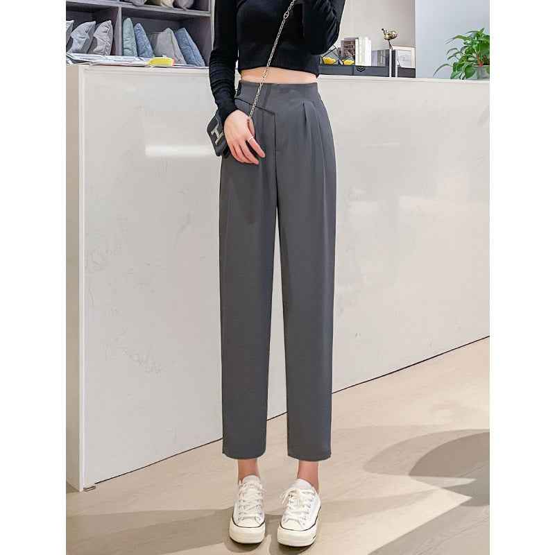 Women's High Waist Tapered Suit Pants