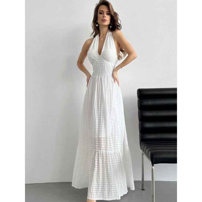 Womens  Summer New Elegant Slim-fit Dress