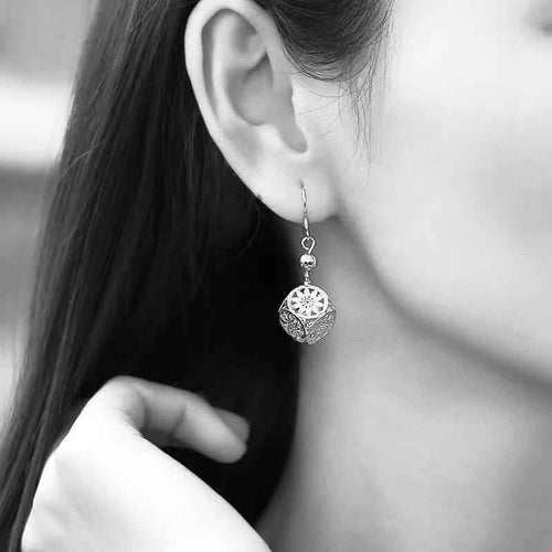 999 Pure Silver Bold Minimalist Dangle Earrings
