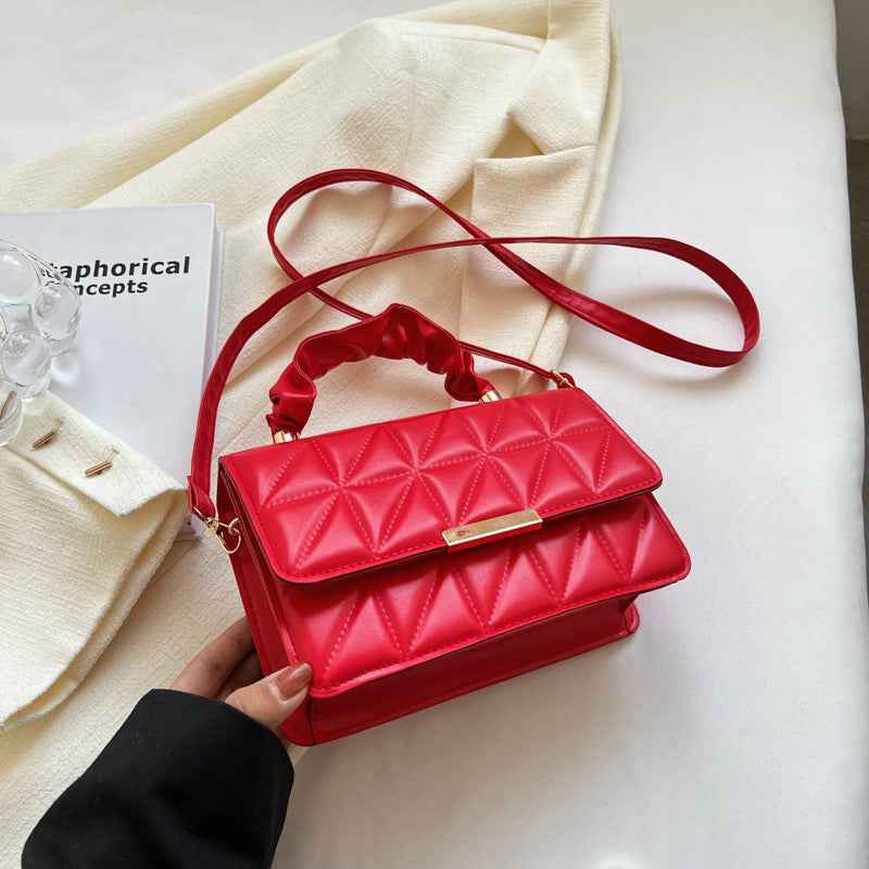 Square PU Leather Crossbody Bag