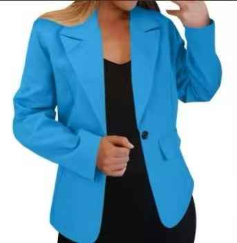 Women's Longline Cardigan Blazer – Relaxed Fit, Long Sleeve