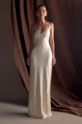 Satin Slip Dress – Adjustable Straps & Hidden Zipper