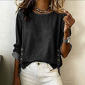 Women's Denim Shirt – Three-Quarter Sleeve Street Style Top