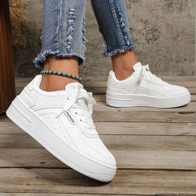 Women's Breathable Casual Sneakers — Non-Slip, Round Toe