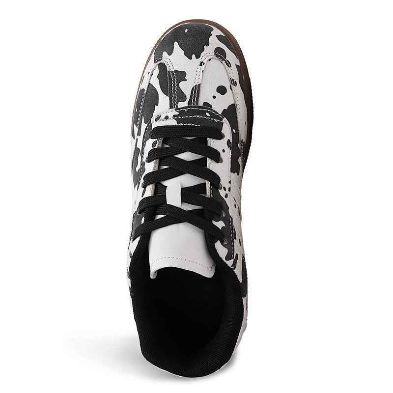 Retro Low-Top Sneakers — Flat Sole, Beige, EU 36–41