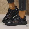Breathable Mesh Lace-Up Sneakers — Thick Sole, Height-Boosting