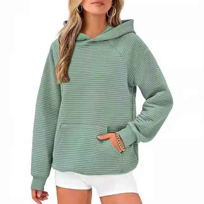 Women Fashion Hooded Sweatshirt, Casual Long Sleeve Pocket Hoodie