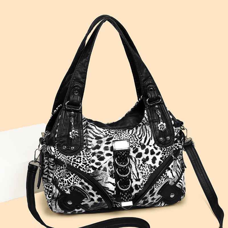 Fashionable Large-Capacity Womens Casual Tote Crossbody Bag