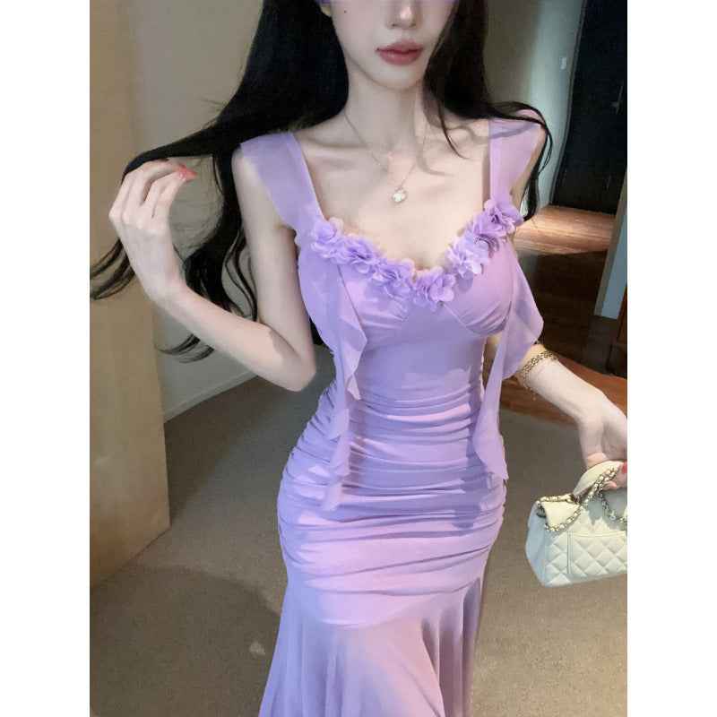 Sexy Tassel Patchwork Slip Dress