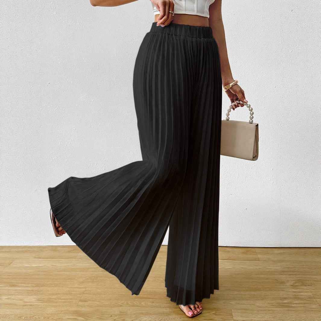 Resort-style Casual And Comfortable Solid-color Womens Trousers