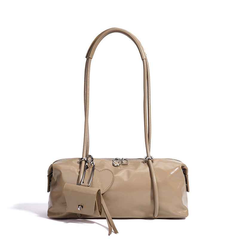 Genuine Leather Shoulder Bag – Large Capacity Everyday Tote