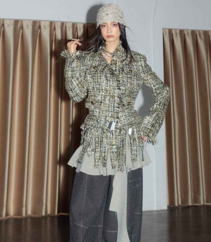 Structured Thick Coat – Regular Sleeve, Apricot