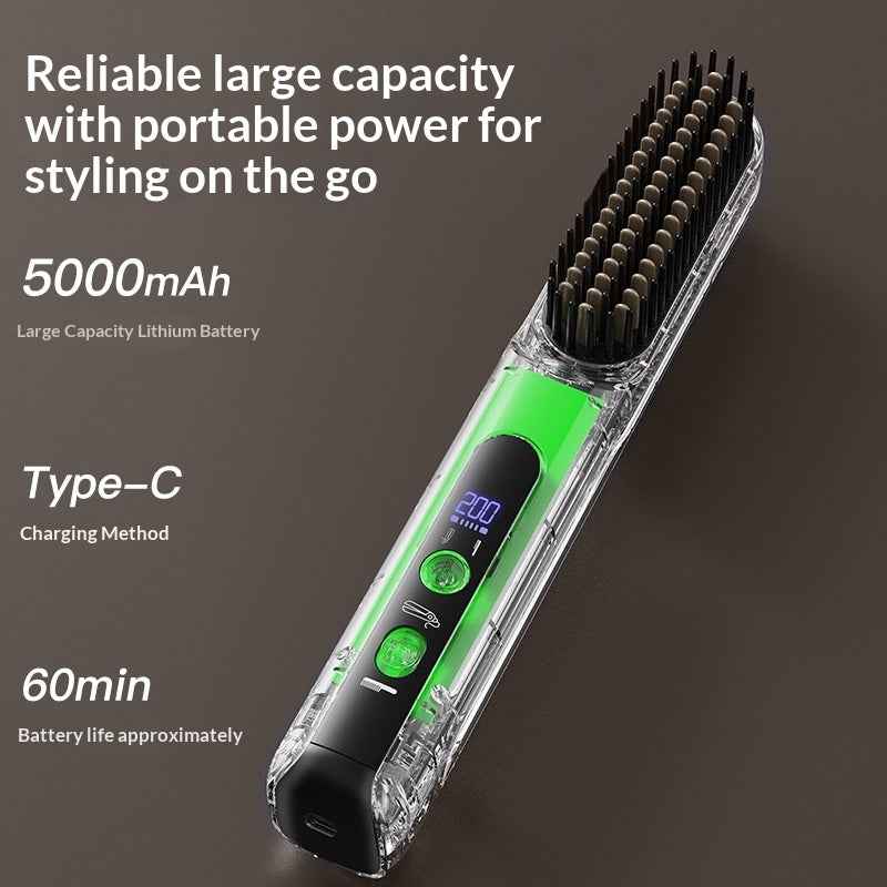 Cordless 2-in-1 Mini Hair Straightener & Curler