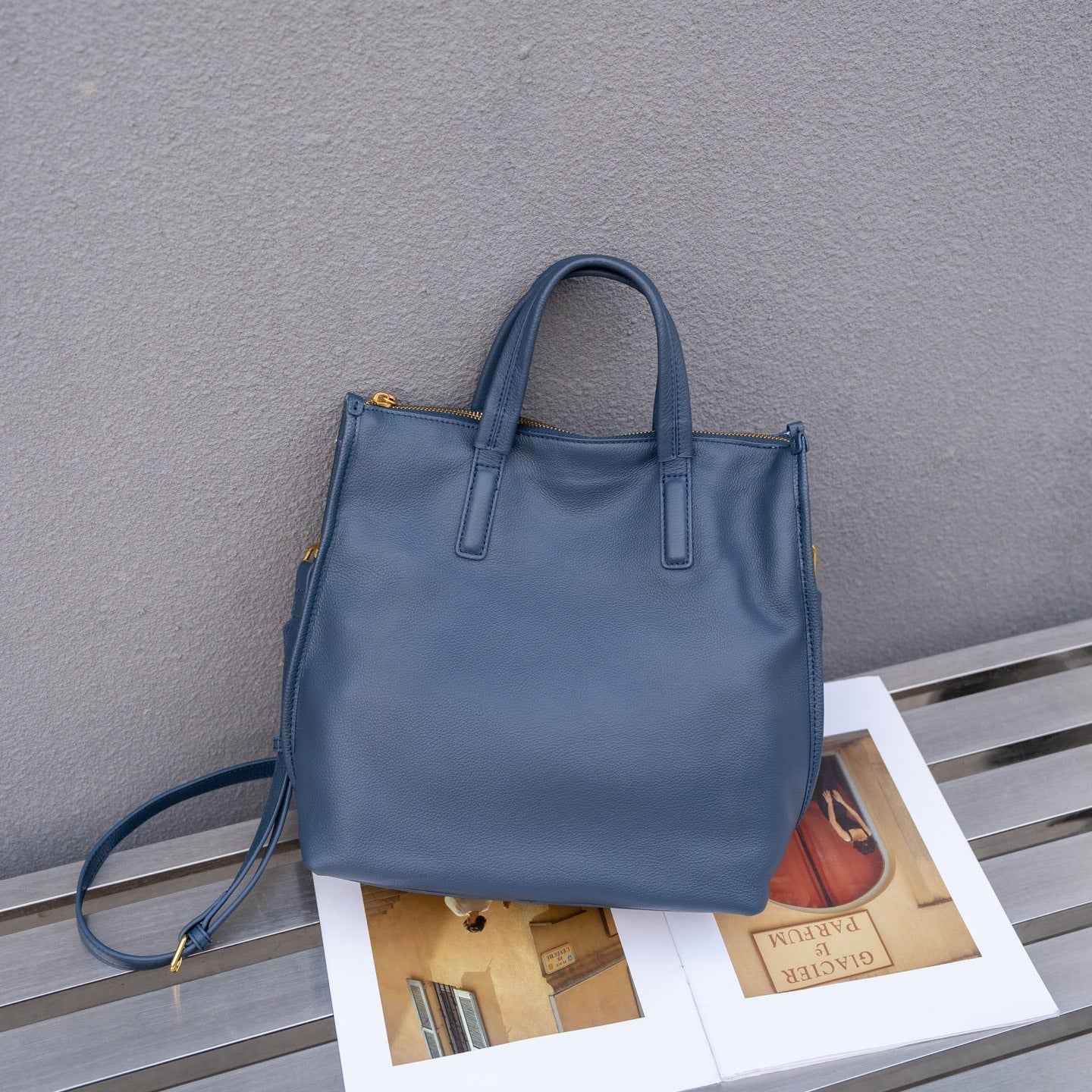 Top-grain Leather Versatile Tote Bag For Women