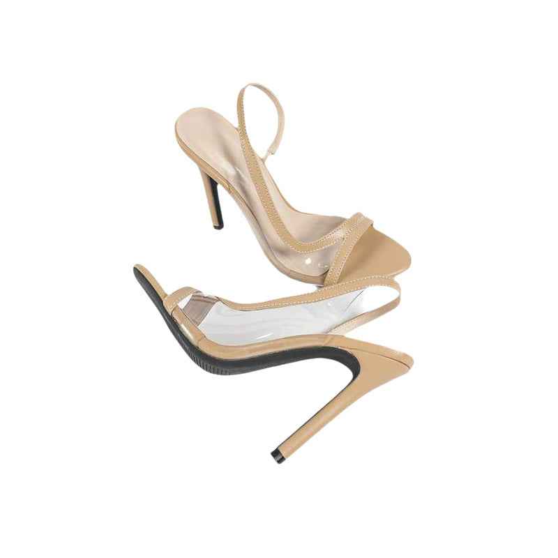 Square-Toe High-Heel Sandals – Buckle Strap Women's Heels