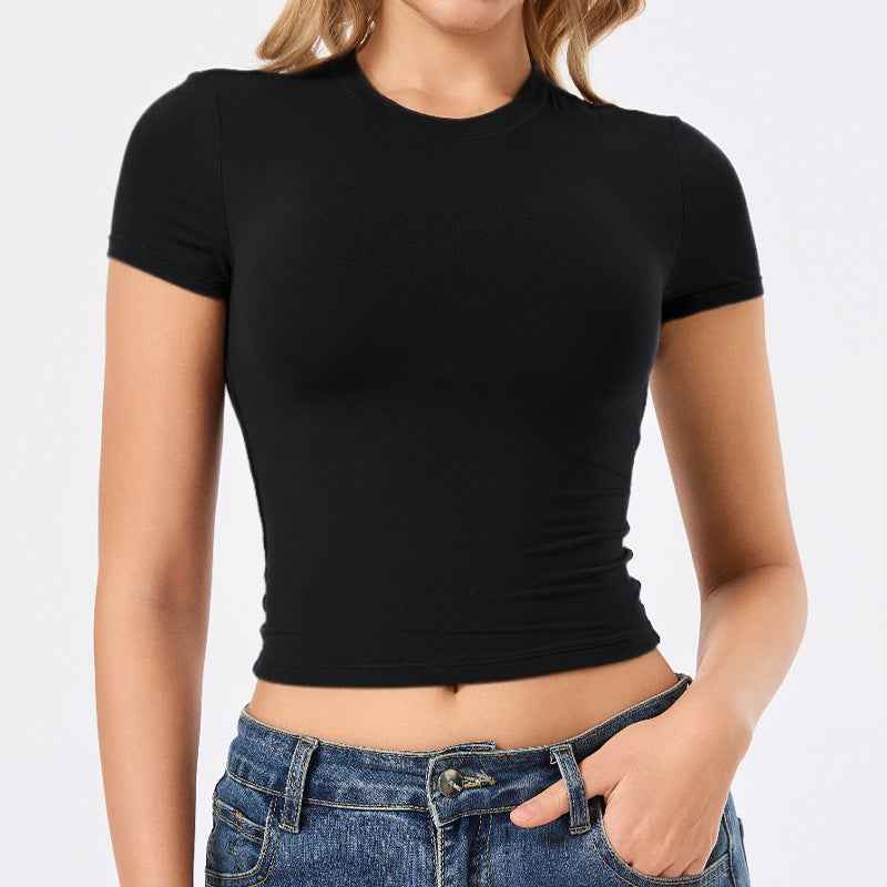 Tight-fitting Quick-drying Short-sleeve T-shirt Casual Top