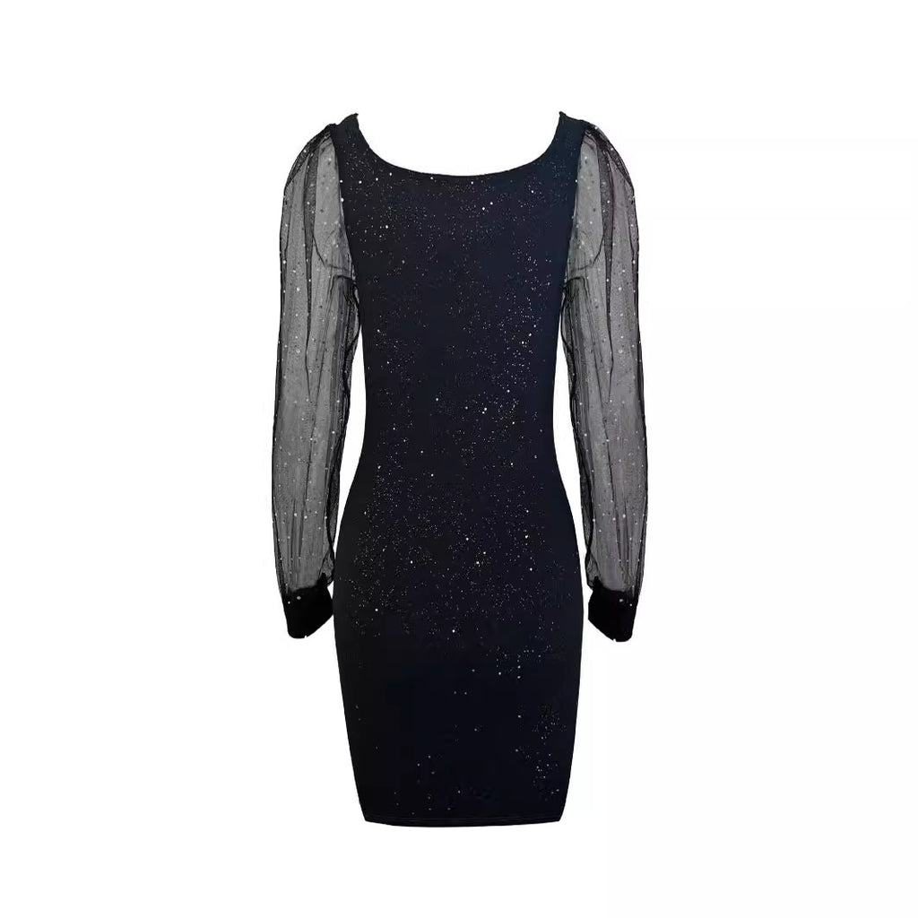 Milk Silk Bodycon Long-Sleeve Midi Dress — Elegant Commuter