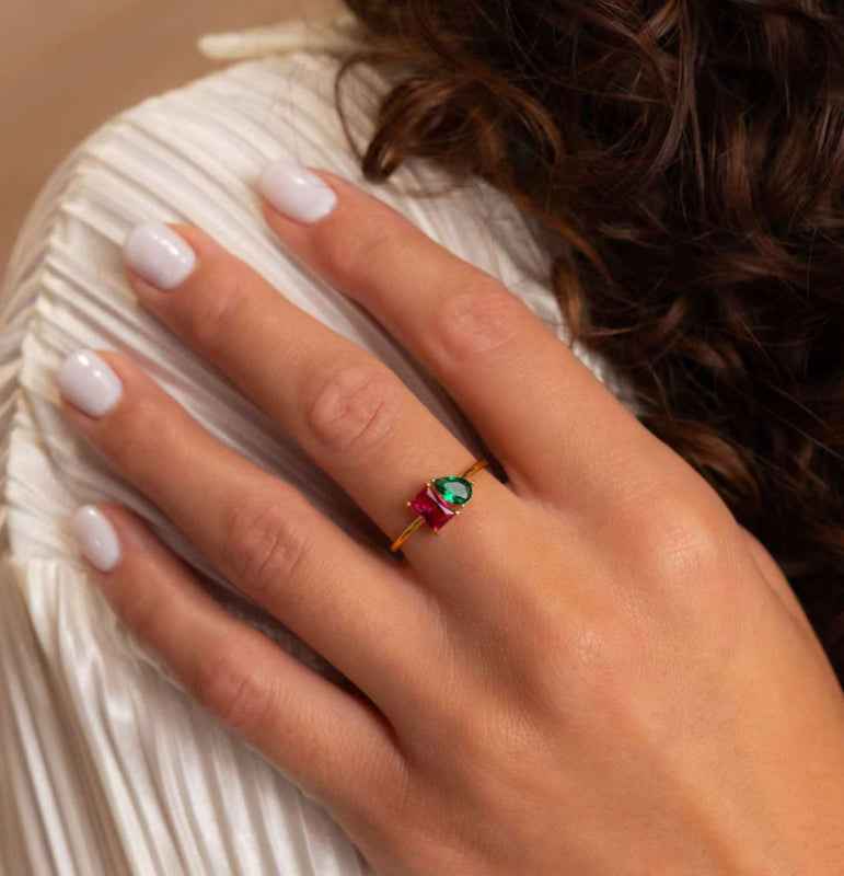 Zircon Stainless Steel Ring – Gold, Rose Gold & Silver