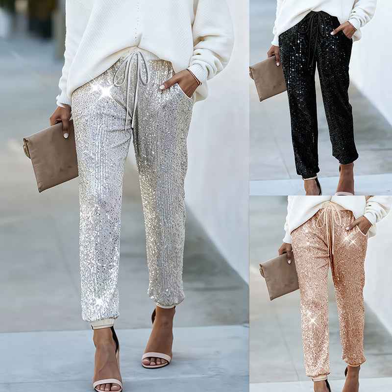 Straight-Leg Trousers — High Waist, Slight Stretch