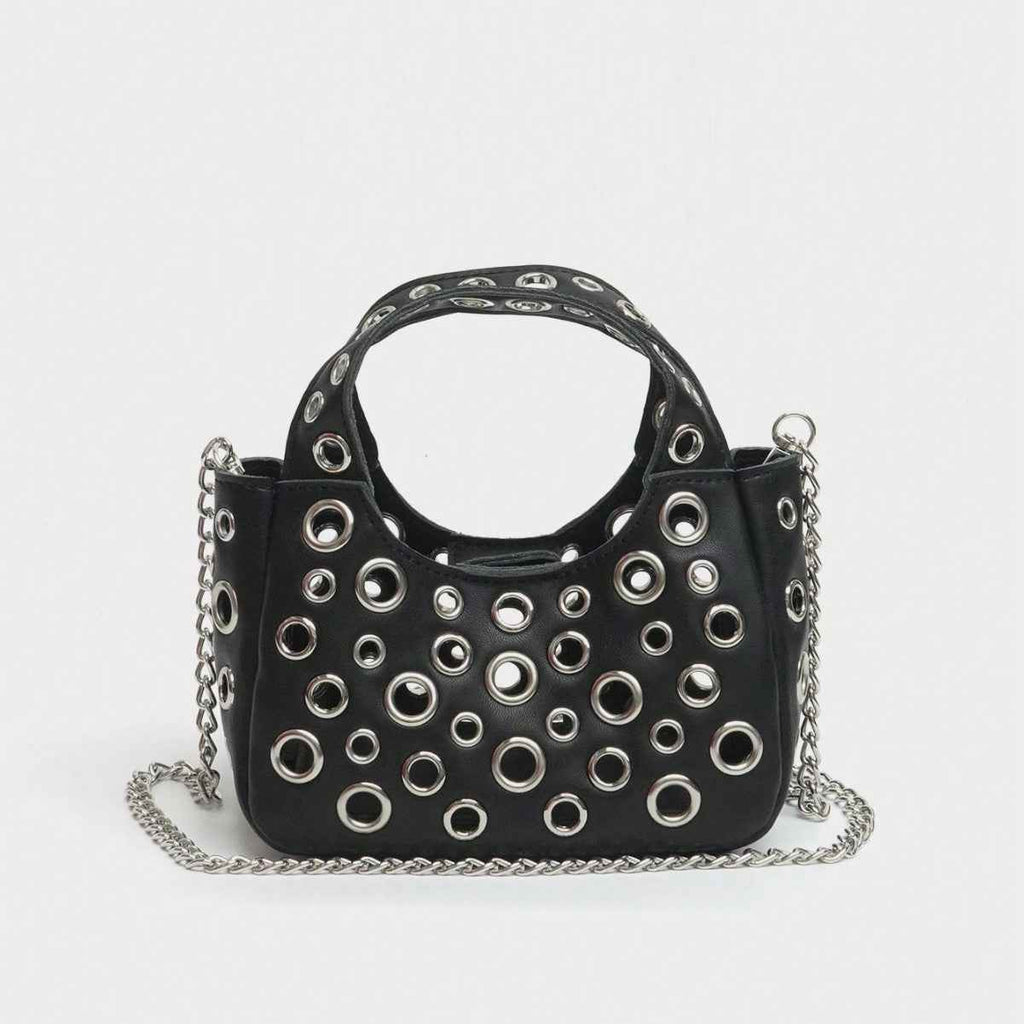 Rivet Bucket Bag — PU Crossbody, Vintage Style, 4 Colours
