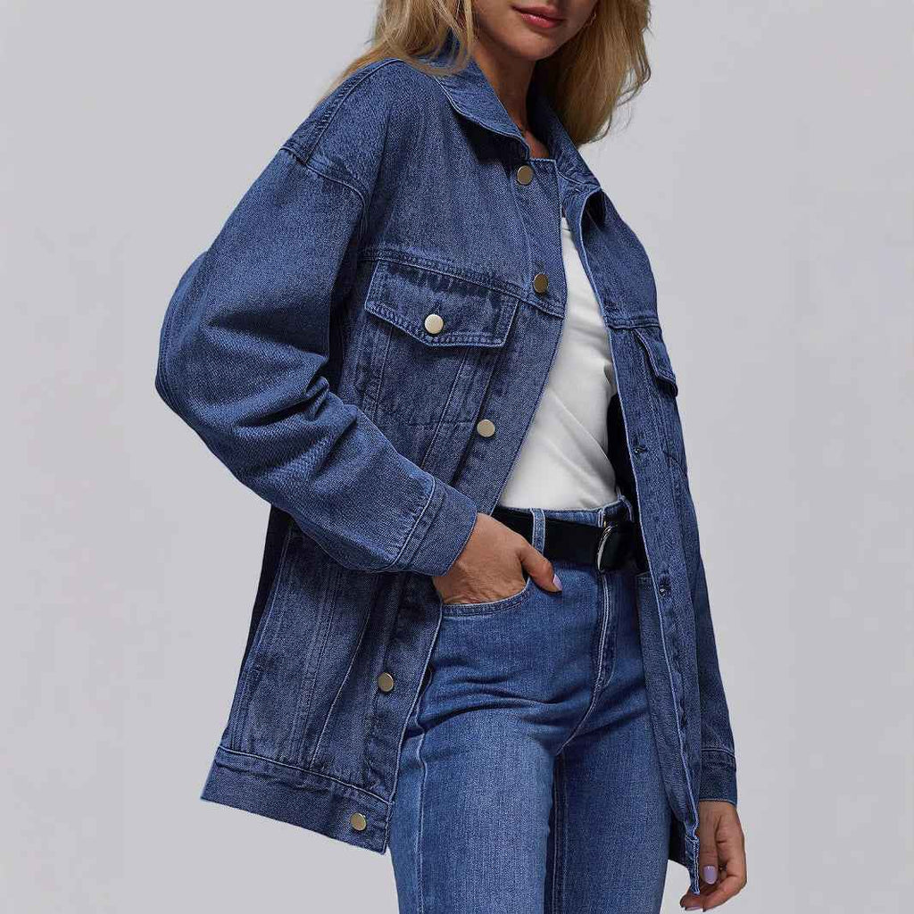 Womens Denim Jacket Long Sleeves